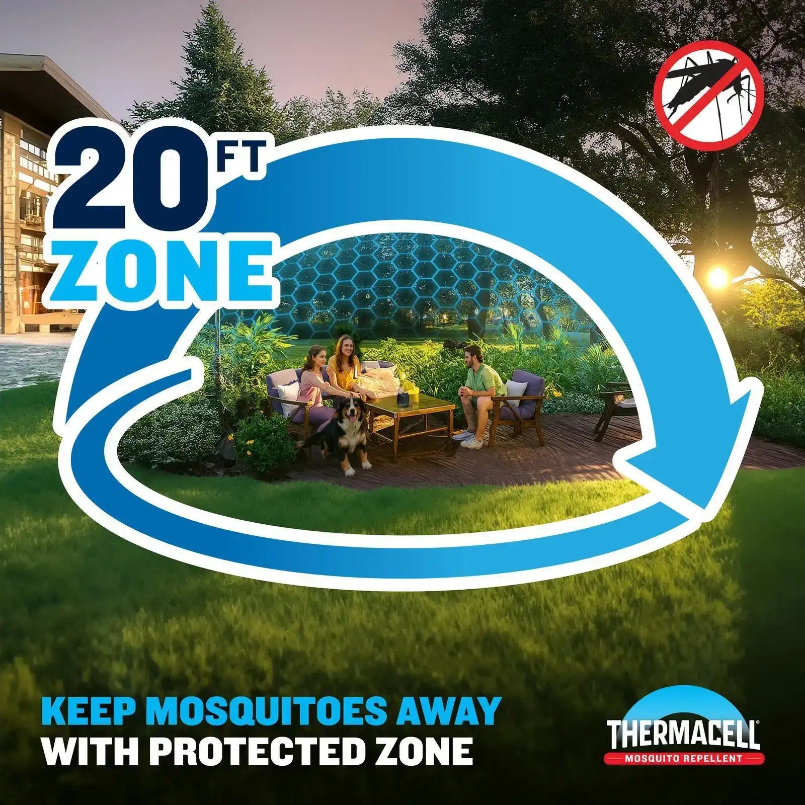 E-ZoneGuard Patio 9Hr Rechargeable Mosquito Repeller (E90) - Image 2