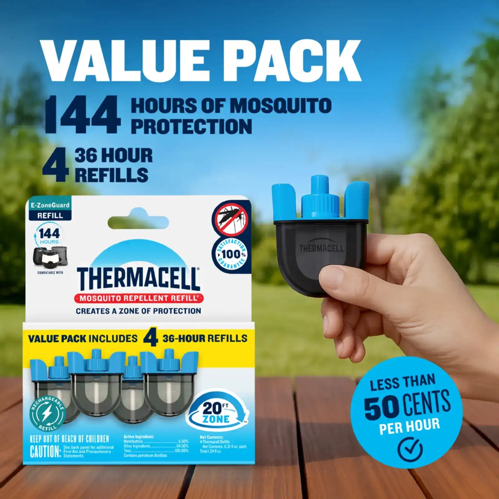 E-ZoneGuard Rechargeable Mosquito Repellent Refills - Image 2