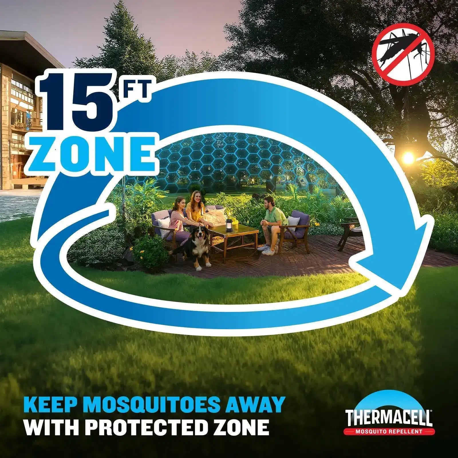 Fuel-ZoneGuard Glow Small Lantern Mosquito Repeller - Image 2